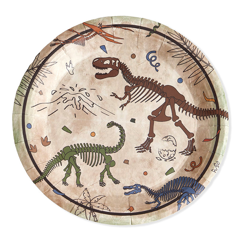 7inch Dinosaur Party Plates (8 Pieces)