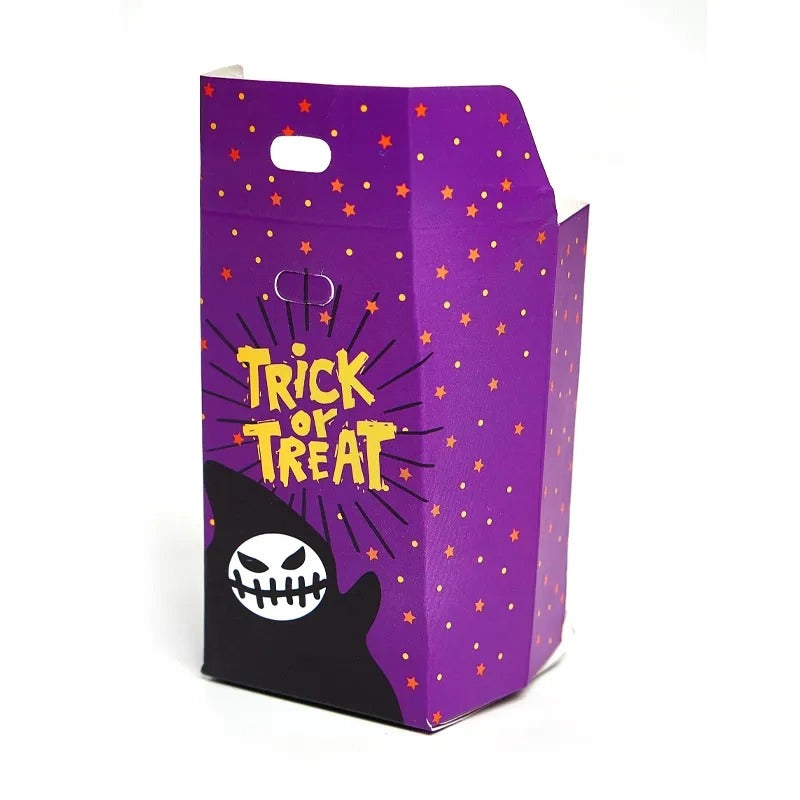 Purple Halloween Treat Boxes (12 Pieces)