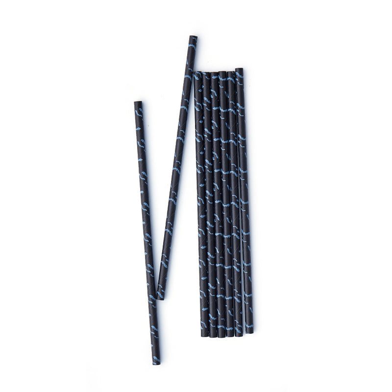 Black Bat Paper straws (20 Pieces)