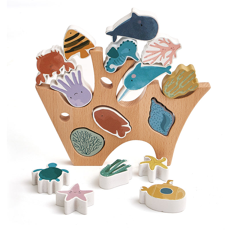 Wooden Sea Animals Balancing Blocks (1 Pack)