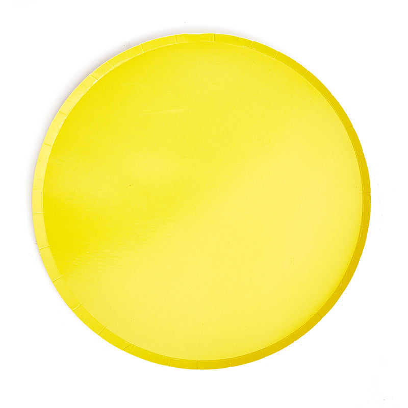 9inch Yellow Party Plates (8 Pieces)