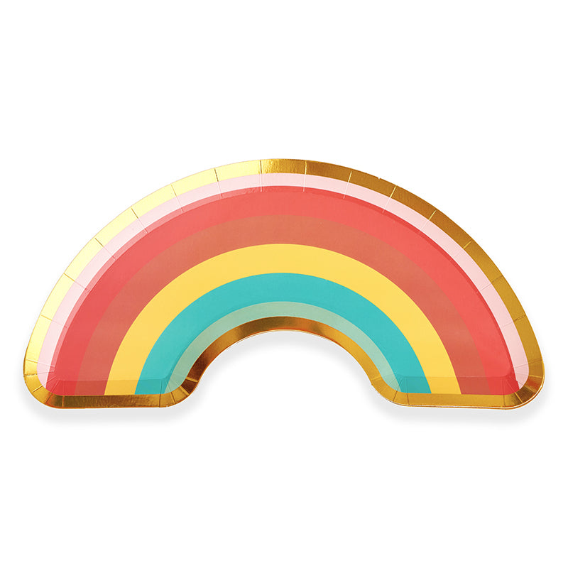 Rainbow Party Plates (8 Pieces)