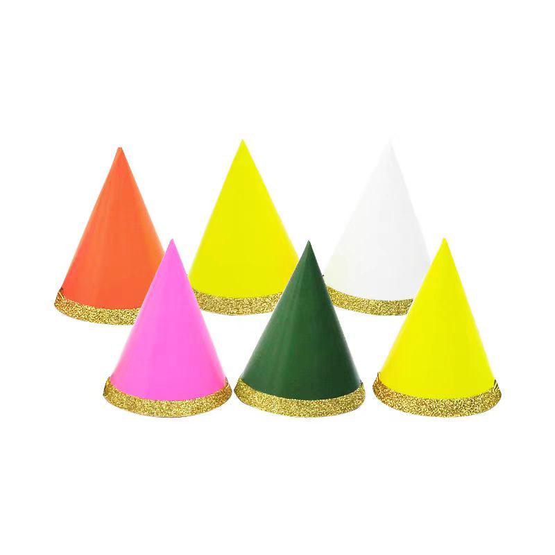 Colorful Party Hats (6 Pieces)