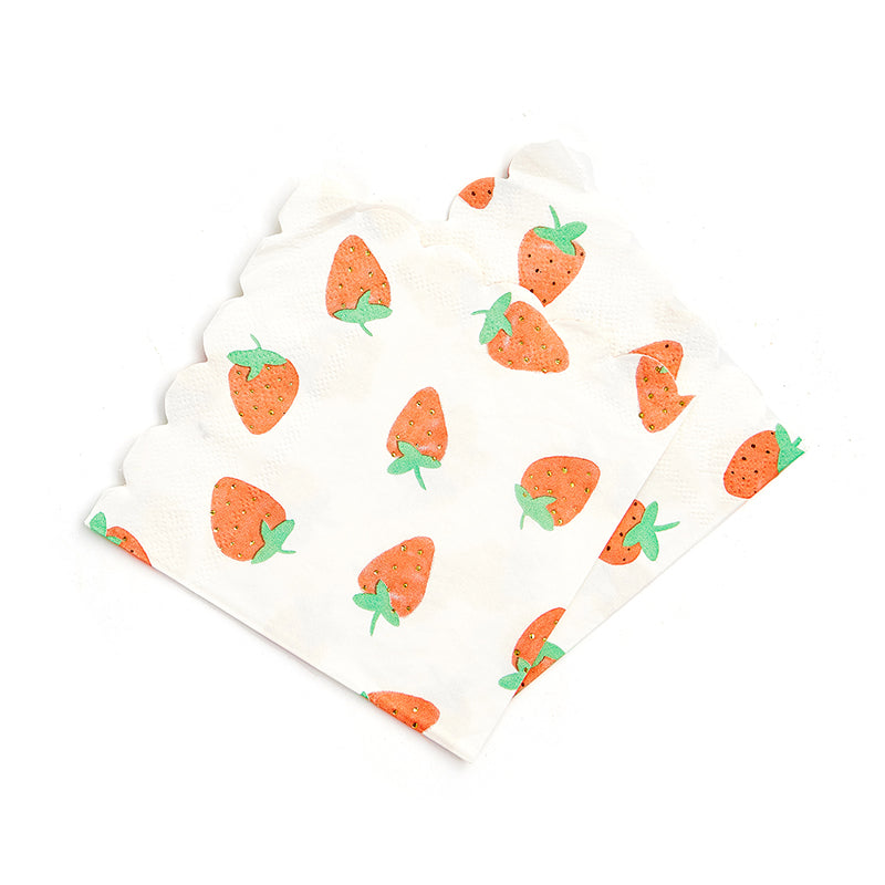 Strawberry Napkins (16 Pieces)