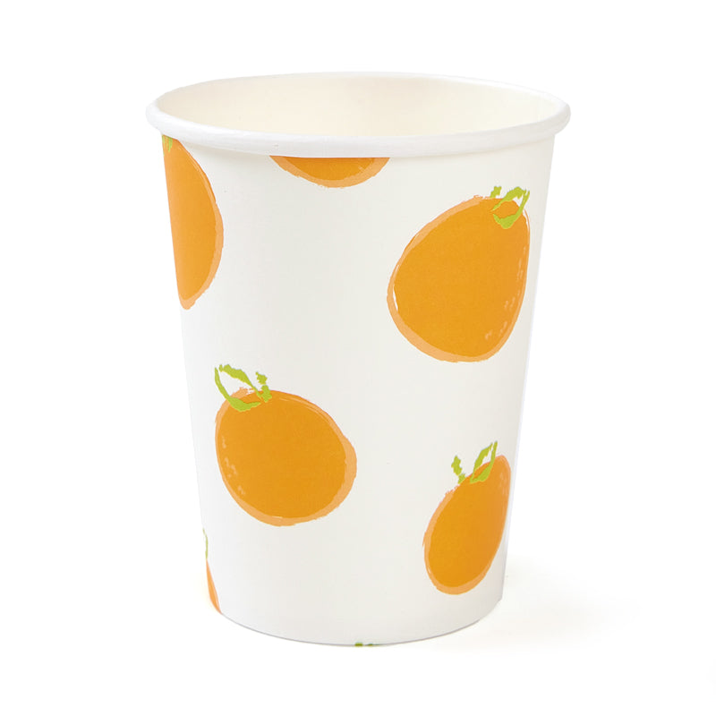 Orange Party Cups (8 Pieces)