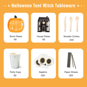 Halloween Party Tableware Set (8-Serve)