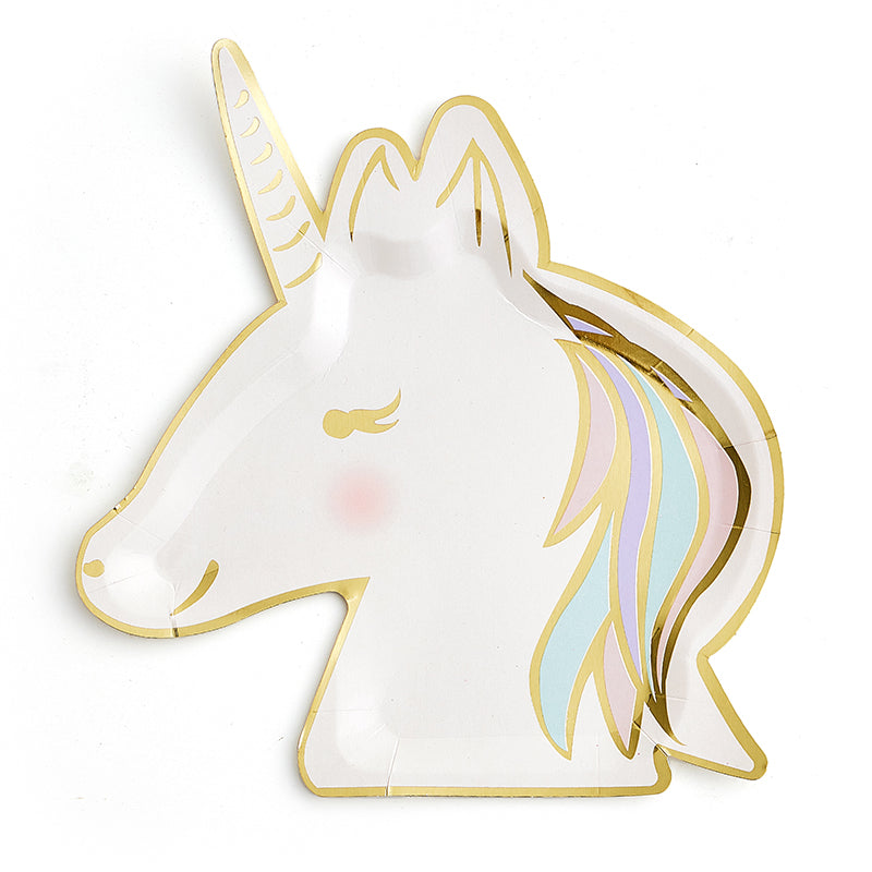 Unicorn Party Plates (8 Pieces)