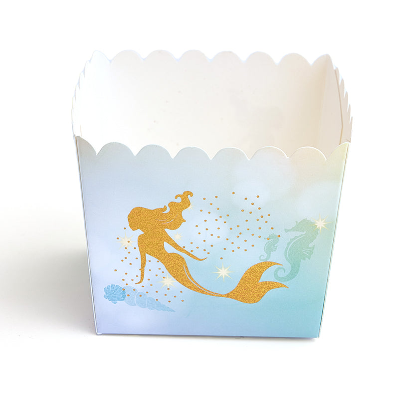 Mermaid Popcorn Boxes (6 Pieces)