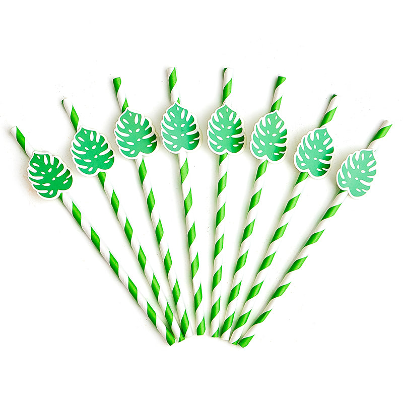 Palm Leaf Paper Straws (20 Pieces)