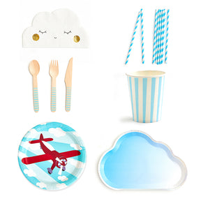 Airplane Party Tableware Set (8-Serve)