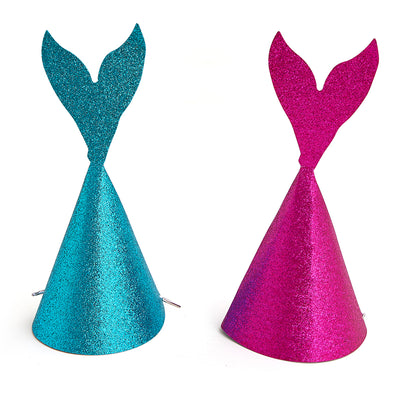 Mermaid Birthday Hats (2 Pieces)