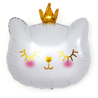 White Cat Foil Balloon (1 Piece)