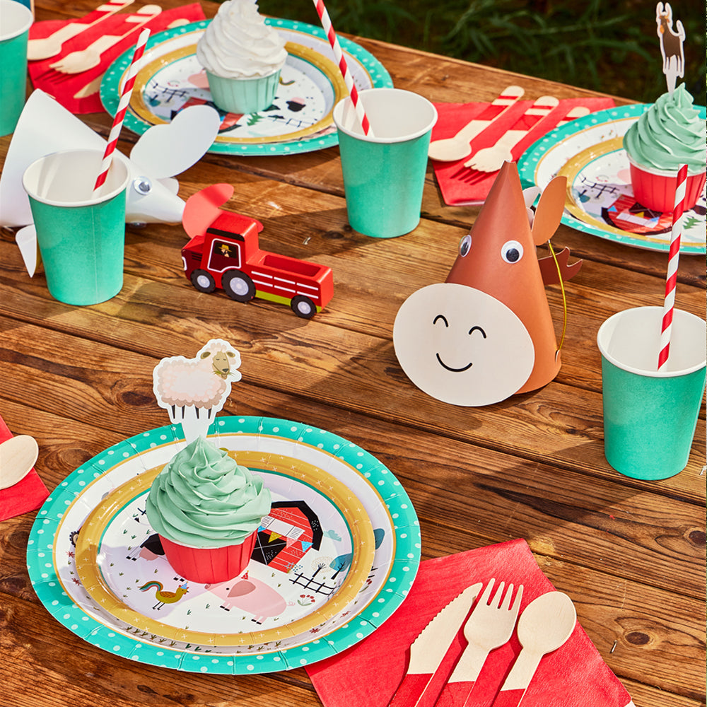 Farm Party Tableware Set (8-Serve)