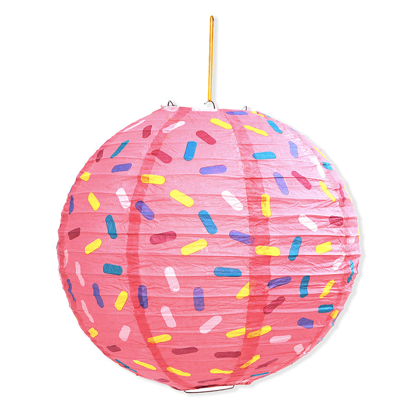 Pink Sprinkle Paper Lantern (1 Pack)