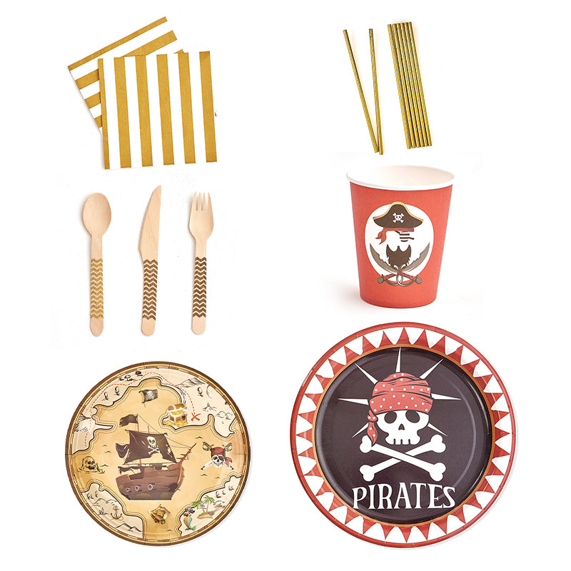 Pirate Party Tableware Set (8-Serve)