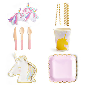 Unicorn Party Tableware Set (8-Serve)