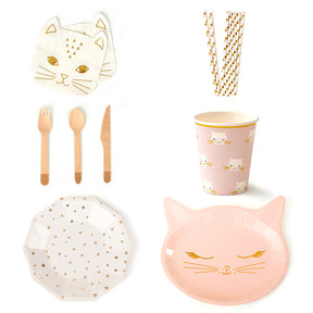 Cat Party Tableware Set (8-Serve)