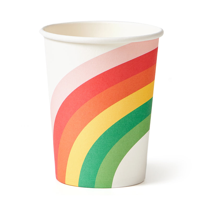 Rainbow Party Cups (8 Pieces)