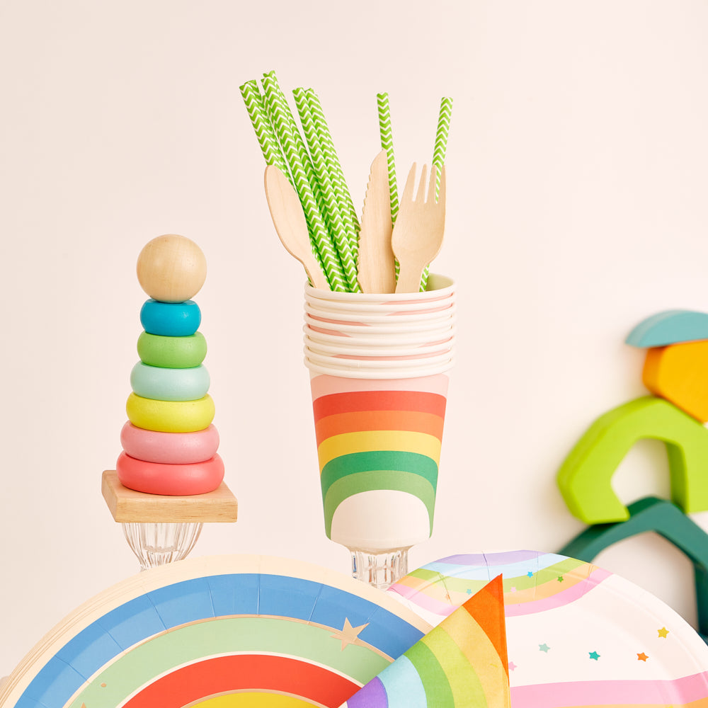 Rainbow Party Tableware Set (8-Serve)