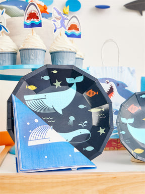 Shark Party Tableware Set (8-Serve)